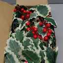 Juegoal 2 Pack Christmas Garlands, 9FT Pre-lit Red Berries & Holly Leaves Garland, Artificial Lighted Garland Battery Operated with Timer, Indoor Outdoor Xmas Fireplace Gate Home Winter New Year Decor