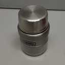 THERMOS Stainless King Vacuum-Insulated Food Jar with Spoon, 16 Ounce, Matte Stainless Steel