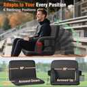 Suteck Heated Stadium Seats for Bleachers 2-Pack, 25" Wide with USB Heat (Black)
