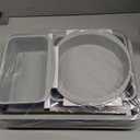 CAROTE 7-Piece Nonstick Stackable Baking Pans Set - Bakeware Sets Including Cookie Sheets for Baking, Muffin Pan, Bread Pan, Cake pan, Loaf Pan, Roasting Pan, Gray & Blue