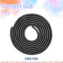 2 x Anti-Loss Coil for Doll Keychain,Doll Accessories (Dolls are Not Included) | Prevents Unhooking from Bags ,Colorful and DurableLength 4.9Ft (Bright Black)