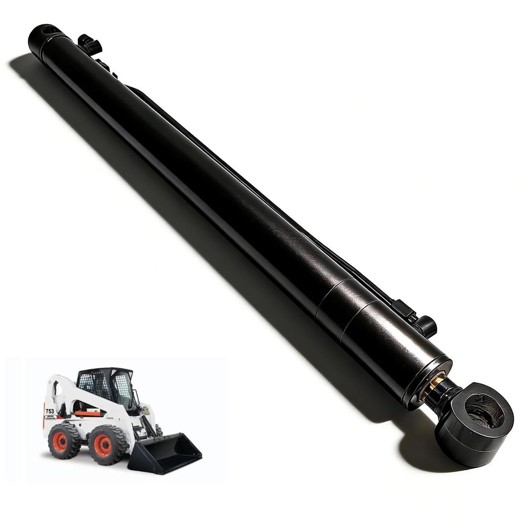 7142833 Lift Arm Cylinder for Bobcat 653 751 753 Skid-Steer Loaders, Replaces 6531324 6586575 Hydraulic Lift Cylinder, New, Rod 1.25", Bore 2.0", Stroke 25"