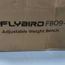 FLYBIRD WB5 Weight Bench, ASTM-Certified 800LBS Adjustable Weight Bench Workout Bench Foldable for Home Gym, 90 to -30 FID and 30in Extended Backrest for Bench Press Strength Training Exercise, 46x13x48.5 Inches