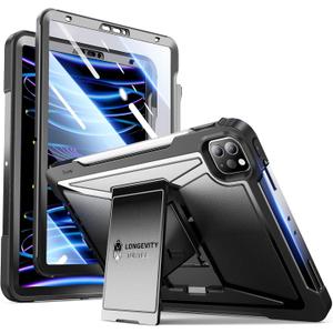 ZtotopCases for iPad Pro 11 Case 4th/3rd/2nd Generation 2022/2021/2020 with Pencil Holder, Full Body Protective Rugged Cover with Built-in Screen for iPad Pro 11 Inch iPad Case 4th/3rd/2nd Gen, Black