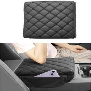 SXCY for 2024 2025 Tesla Cybertruck Armrest Cover Pad for Tesla Cybertruck 2024 2025 Accessories 2025 Cybertruck Center Console Cover 2025 Cybertruck Middle Console Cover (Pad w/Argyle&Black Dots)