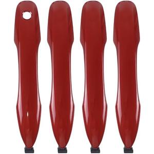 1 Lot Red Painted Exterior Door Handle Outside Compatible with 2019-2023 Toyota Camry 2019-2023 Corolla 2020-2023 Avalon