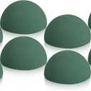 Shihanee 8 Pcs Half Ball Floral Dry Foam Green Round Foam Block Dry Balls Large Flower Craft for Artificial Plant Bouquet Arrangement DIY Craft(3.54 x 1.77 Inches)