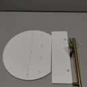 Key Holder Wall Mount Mail Organizer with Shelf & 4 Hooks, Semicircle Decorative Key Rack, Rustic Key Hanger for Entryway, Apartment Essentials, Home Decor Aesthetic (11 IN, Walnut-Black)