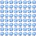 Auihiay 64 PCS Full Artificial Hydrangea Flowers, Blue Purple Silk Hydrangea Heads with Stems, Fake Flowers for Wedding Centerpieces, Baby Shower, Home, Garden, Party Decoration (Blue Purple)
