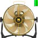 Orison 12" Portable Battery Operated Floor Fan, High-Velocity Floor Fan,Cordless Fan for Camping, Travel, Tents, Hurricanes, and Home Use