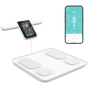 Lepulse Scales for Body Weight and Fat Percentage, 8 Electrode Large Display Smart Scale, Body Composition Monitor, Digital Bathroom Scale, Weight Scale with Muscle Bmi with Report