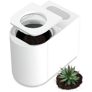 5L Electric Kitchen Composter, Indoor Countertop Compost Bin with Visible Window, Intelligent Humidity Sensor, LED Display, Odorless & Auto-Cleaning – Turns Food Waste into Pre-Compost