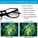 6 Pack Reading Glasses for Women Men, Spring Hinge Eyeglasses Blue Light Blocking Anti Eyestrain Computer Readers