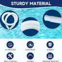 Pool Hoses for Above Ground Pools, 4 Pack 1.25 x 59 Inch Pool Filter Pump Hoses, Compatible with Intex Pool Filter Pump 607, 637 With 8 Metal Clamps(4)