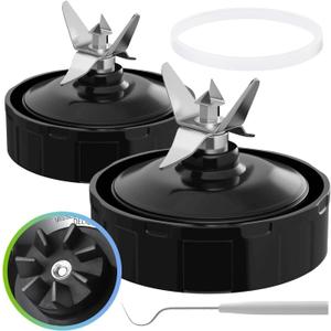 2-pack Extractor Blade Assembly 7 Fins Ninja Blender Blade Ninja Blender Replacement Parts Compatible with Ninja Blenders Auto iQ BL480 BL482 BL642 BL682 NN102