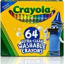 2 x Crayola Ultra Clean Washable Crayons, Built in Sharpener, 64 Count, Kids at Home Activities