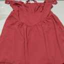 Scarlet Darkness Corset Mini Dress for Women Teens 2026 Summer Ruffle Sundress Graduation Homecoming Dresses (Large, Wine Red)