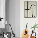 Musbeat Guitar Stand, Acrylic A-Shape Acoustic Guitar Stand with Padded Foam, Instrument Holder Floor for Electric, Bass, Cello, Acoustic Instrument Rack for Home Studio Display (Green-Tree)