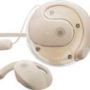 HY-T26 Open Ear Headphones for Sports Bluetooth Ear t26 x15 Earbuds IPX4 for Runners and Cyclists (Beige) (Normal)