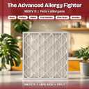 Aerostar 16x25x4 MERV 11 Pleated Replacement Air Filter for Honeywell FC100A1029, 1 Pack (Actual Size: 15 7/8" x 24 3/4" x 4 3/8")