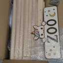 Stuffed Animal Storage Zoo Tower, 56In Wooden Large Stuffed Animal Holder Organizer with Wheels, Stuffy Plushies Storage with Elastic Band & Mesh Bottom, Toy Storage Organizers for Playroom Bedroom Nursery - Natural Wood