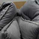 Feather Down Comforter Queen Size, Queen Duvet Insert,90x90 Feather Comforter (Queen (90"x90"), Grey)