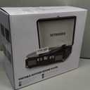 Vinyl Record Player 3 Speed Bluetooth Portable Suitcase Belt-Driven Record Player with 2 Built-in Stereo Speakers Vinyl Vintage Turntable Records Player with RCA Line Out, AUX Out (Dark Green)