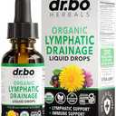 Lymphatic Drainage Supplements Drops - Organic Lymphatic Support Liquid Drops Cleanse with Echinacea, Lymph System Support Supplement, Lymph Node Detox Cleanse System Drainage - 1oz Non-GMO Organics
