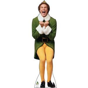 Cardboard People Buddy The Elf Excited Life Size Cardboard Cutout Standup - Elf (2003 Film)