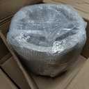 Kante 13.4" Dia Round Concrete Planter, Large Outdoor Modern Indoor Decorative Plant Pots with Drainage Hole and Rubber Plug for Home and Garden, Weathered Concrete