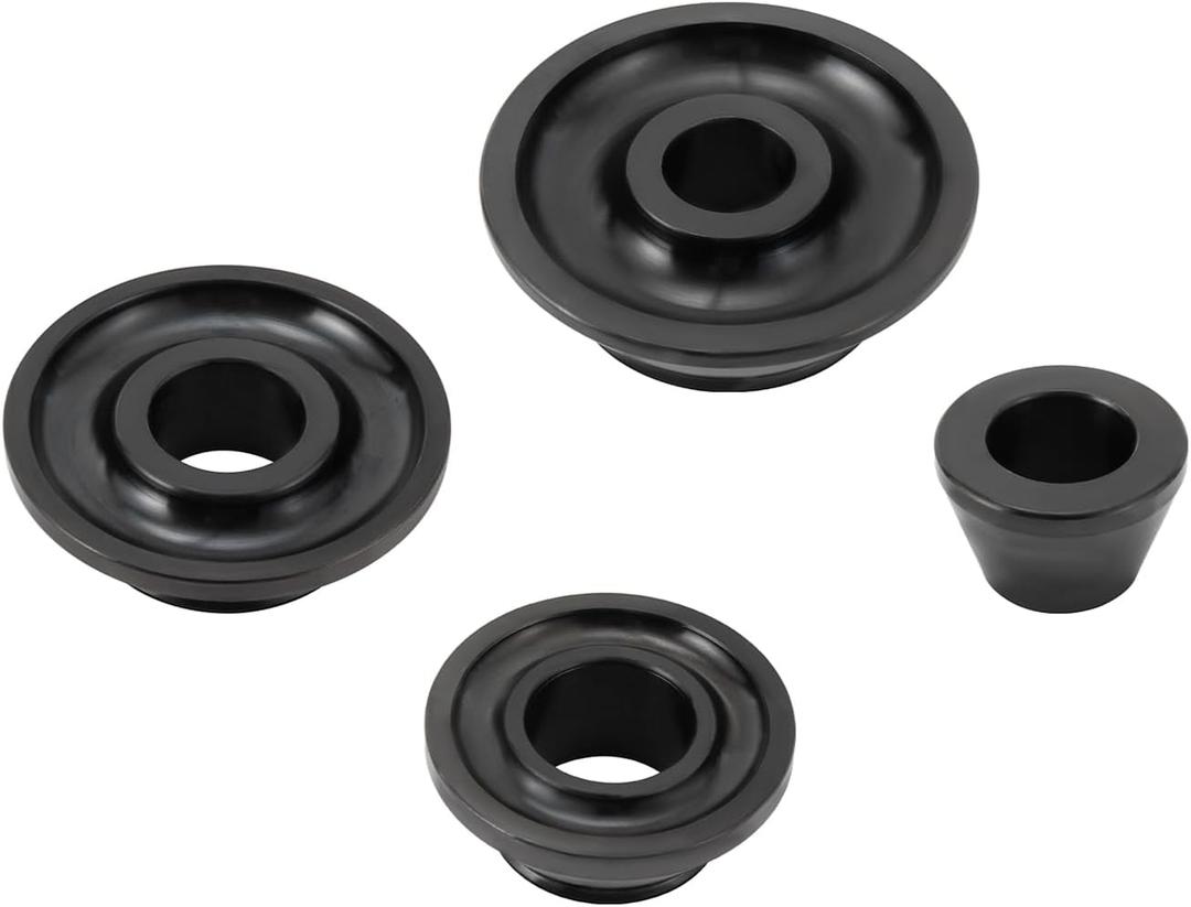 Wheel Balancer Cone 36mm Shaft Cone 1.77" To 5.39" Size 4 PCS Wheel Balancer Parts 36mm Standard Shaft, #45 Carbon Steel Wheel Balancer Hold Down Cone Set, Universal Fits Most Car Light Truck