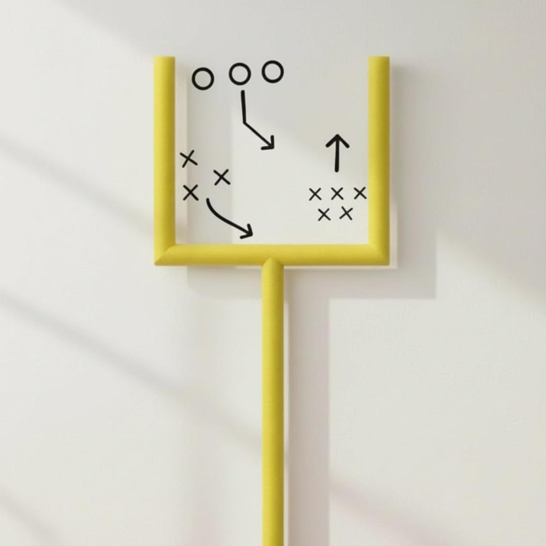 Pangda 31 Pcs Football Party Decorations Kit Football Goal Wall Decor Include 9 Pearl Cotton Tube 21 Tactical Stickers 1 Traceless Tape for Room Decor Sports Game Day Sport Theme Party Decorations