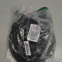 Eversimpleinc Black 1 to 4 Splitter Extension Cord (Combined 46 FT, End to End 28 FT), 3 Prong Plug with 4 Extended Outlets, with Weatherproof Covers for Indoor and Outdoor