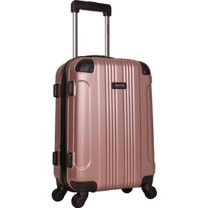 Kenneth Cole REACTION Out of Bounds Lightweight Hardshell 4-Wheel Spinner Luggage, Rose Gold, 20-Inch Carry On