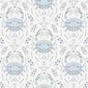 NuWallpaper by WallPops Blue Shellby Peel & Stick Wallpaper, 20.5 in. wide, 216 in. long, 0.025 in. high