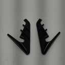 Side Fender Camera Cover Trim Compatible with 2017-2023 Model 3/2019-2024 Model Y, Side Markers Turn Signal Cover, Side Camera Protector Turn Signal Markers (Glossy Carbon Fiber Pattern)