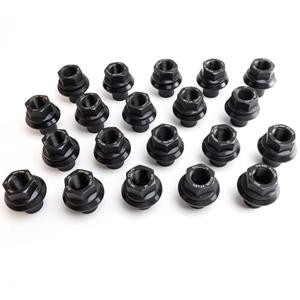 YYHHZZ 20PCS M22x1.5 Wheel Nuts,Two Piece 28mm Sleeve Flanged 33mm Hex Hub Pilot/Unimount