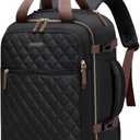 Rolling Backpack for Women,Travel Laptop Backpack with Wheels Roller Wheeled Backpack Underseat Carry On Luggage for Travel Business Trip,Fit 17Inch,Black