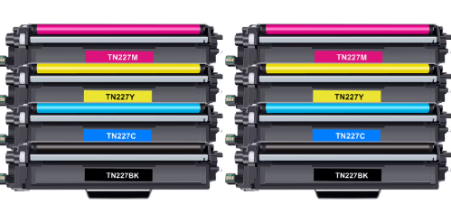 LEMERO UEXPECT TN227BK/C/M/Y High Yield Toner Cartridge Compatible Replacement for Brother TN227 TN227 TN227BK TN223BK TN223 TN223 for MFCL3770CDW HLL3290CDW MFCL3710CW HLL3270CDW ( 5 Pack)