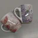 Christian Art Gifts Ceramic Coffee/Tea Mug Set for Women | Vintage Botanic Floral Inspirations Design Bible Verse Mug Set | Boxed Set/4 Coffee Cups