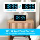 Netzu Digital Alarm Clocks for Bedrooms, Loud Alarm Clock with Dual Alarms, Bold Digits, 5 Dimmers, 4 Volumes, Snooze, Bedside Clock for Deep Sleepers Kids Teens Seniors, Plug in Clock, Easy to Set