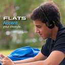 JVC Flats On-Ear Wired Headphones - Flat Foldable Design - 30mm Driver for Powerful Sound - Soft Ear-Pads for Comfort Steel Headband - Lightweight & Portable - PC/Laptop/Gaming - 3.5mm Slim Plug