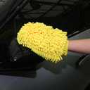 Premium Waterproof Microfiber Car Wash Mitt – Scratch-Free Cleaning Glove with Lint-Free Chenille for Car, Truck, SUV, Motorcycle, Wheels – 9.84 x 7.87 inch – Reusable and Durable Wash Glove