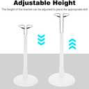 4pcs Doll Stands Display Holder, Adjustable Doll Stands Portable Support Racks, Action Figure Stand Bracket Organizers Dolls Accessories for 12inches - 18inches Doll (White)