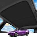 2026 Upgrade Sunshade Roof For Tesla Model Y Juniper 2025 2026 [No-Gap/Sag-Free] Heat Insulation Glass Roof Sunshade Sunroof for Tesla Model Y Accessories 2026 2025 Black