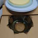 Pyrex Colors Tinted (3-Pack, Full Set) Sculpted Tinted Glass Mixing Bowls With Plastic Lids, Nesting Space Saving Set of Bowls For Prepping and Baking, 1.3QT, 2.3QT & 4.5QT (Yellow, Green, Blue)