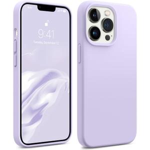 AOTESIER Magnetic for iPhone 13 Pro Max Phone Case, [Compatible with MagSafe][Military Shockproof Protection] Silicone Case with Soft Anti-Scratch Microfiber Lining, 6.7 inch, Cloud Purple