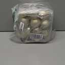 Christmas Ball Ornaments, 24ct 2.36" PreStrung Hanging Ornament Decorations with 3 Different Finishes, Xmas Shatterproof Plastic Balls for Wreath Garlands Trees, Thanksgiving Decor (Golden Yellow)( Some Are Broken)