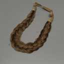 TOECWEGR Synthetic Hair Braided Headband Classic Wide Strands Wedding Disorderly Fluffy Braids Wig Band Women Beauty Accessory (GYU-A39)