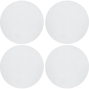ACROPIX Universal 7 Inch Speaker Grills Mesh for Audio Subwoofer 182x6.5mm Grille without Frame White - Pack of 4